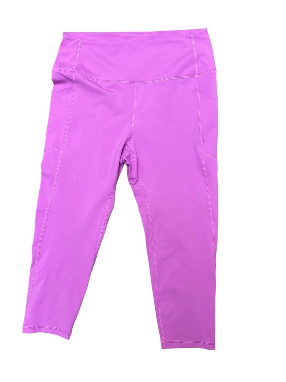 GAP Lavender Active Leggings Size L Side Pockets
